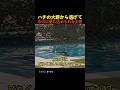 ハチの大群から逃げて水中に閉じ込められた女性