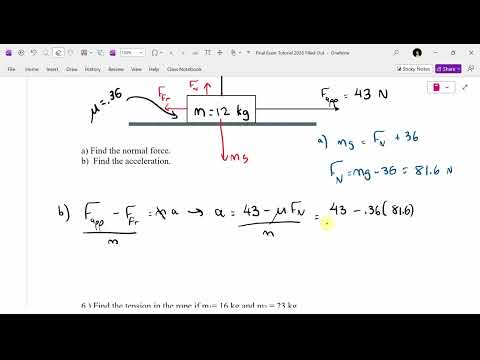 Physics 11 Final Exam Review Part 3 (Forces Part 2, Momentum) - YouTube