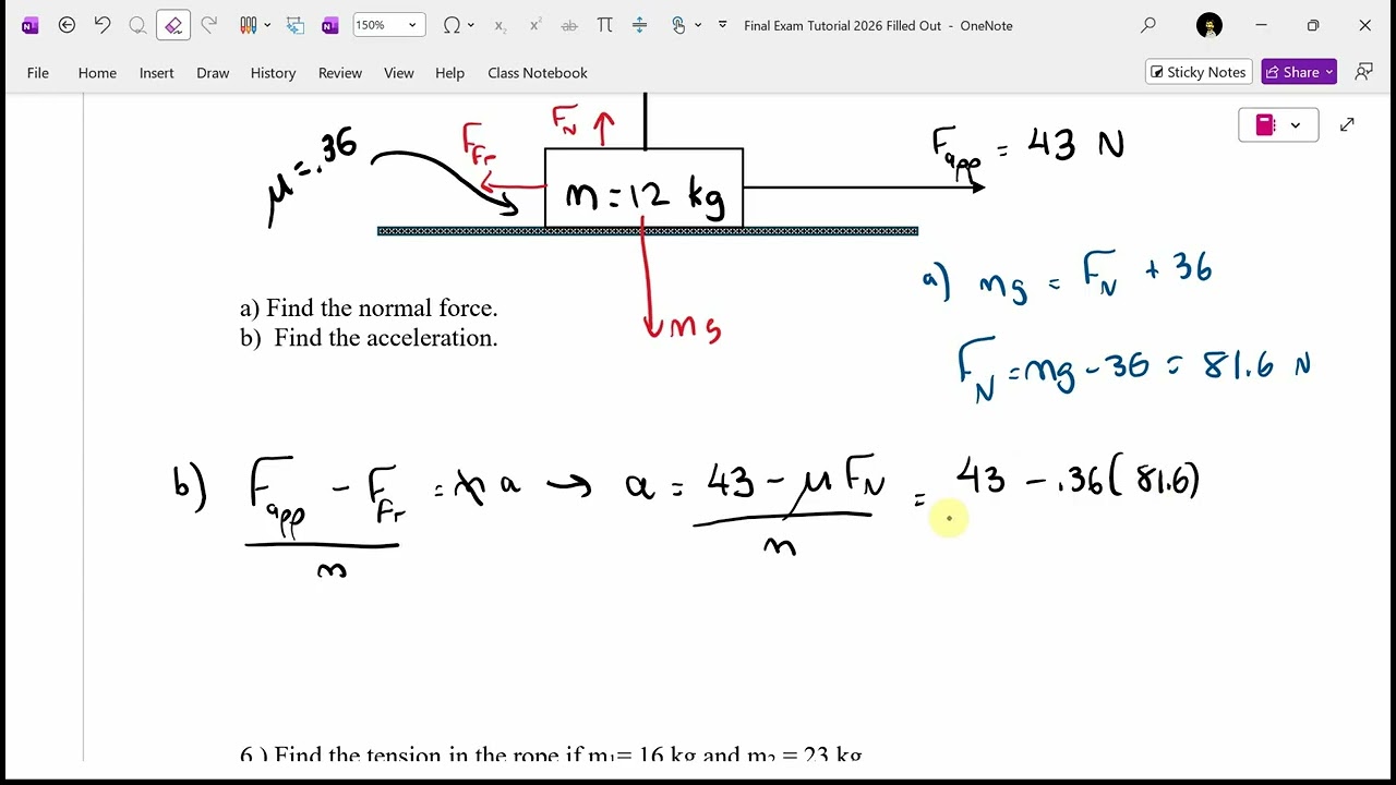Thumbnail for Physics 11 Final Exam Review Part 3 (Forces Part 2, Momentum)