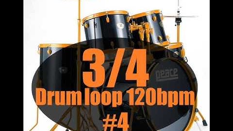 3/4 Drum loop 120 bpm #4
