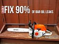 Fix 90% Of Chainsaw Bar Oil Leaks With This Simple Repair!