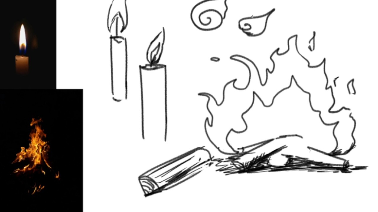 【火、炎】おしゃれで簡単なイラストの描き方