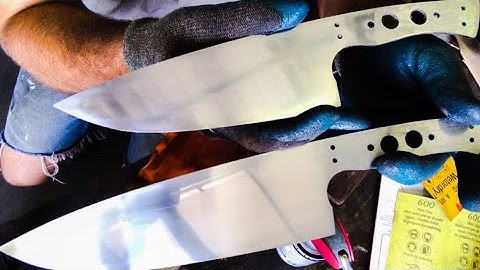 Knife Making Part 6 - Blade and Bolster hand finishing