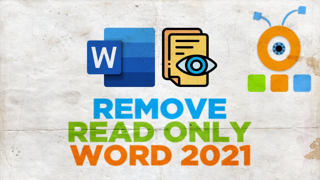 How To Remove Read Only On A Word 2021 YouTube