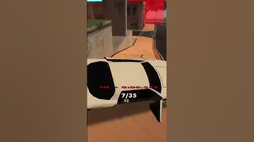 Lucky bump on rail #shorts #crash #racing #samp