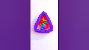 Creative Asmr Robot sound Pop tubes|| #asmrsounds #relaxing #poptubesound #diy #satisfying