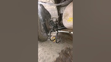 coil spring breakage while the vehicle is moving (pre-broken) #shorts