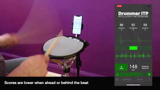 Drummer ITP - Intelligent Metronome App: Single Paradiddle Rudiment Analyzed screenshot 2