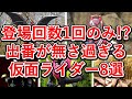 出番が少ない仮面ライダーの強化・最強フォーム8選！1度しか出ていないライダー多すぎ！