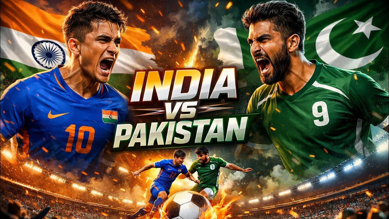 Biggest Rivalry in Asia ⚽🔥 | India vs Pakistan Football Match | RIVALRY ...