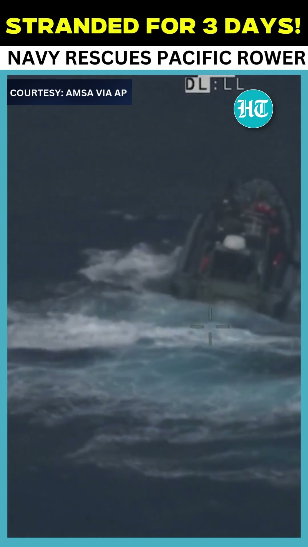 Australian Navy Rescues Adventurer Stranded for 3 Days in Cyclone While Rowing Across Pacific