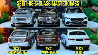 I unboxed THREE 1:64 Mercedes-Benz S-Class castings of different generations - which is your fav??