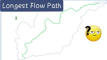 Find Longest Flow Path of the River Basin and Calculate the length of the longest flow path
