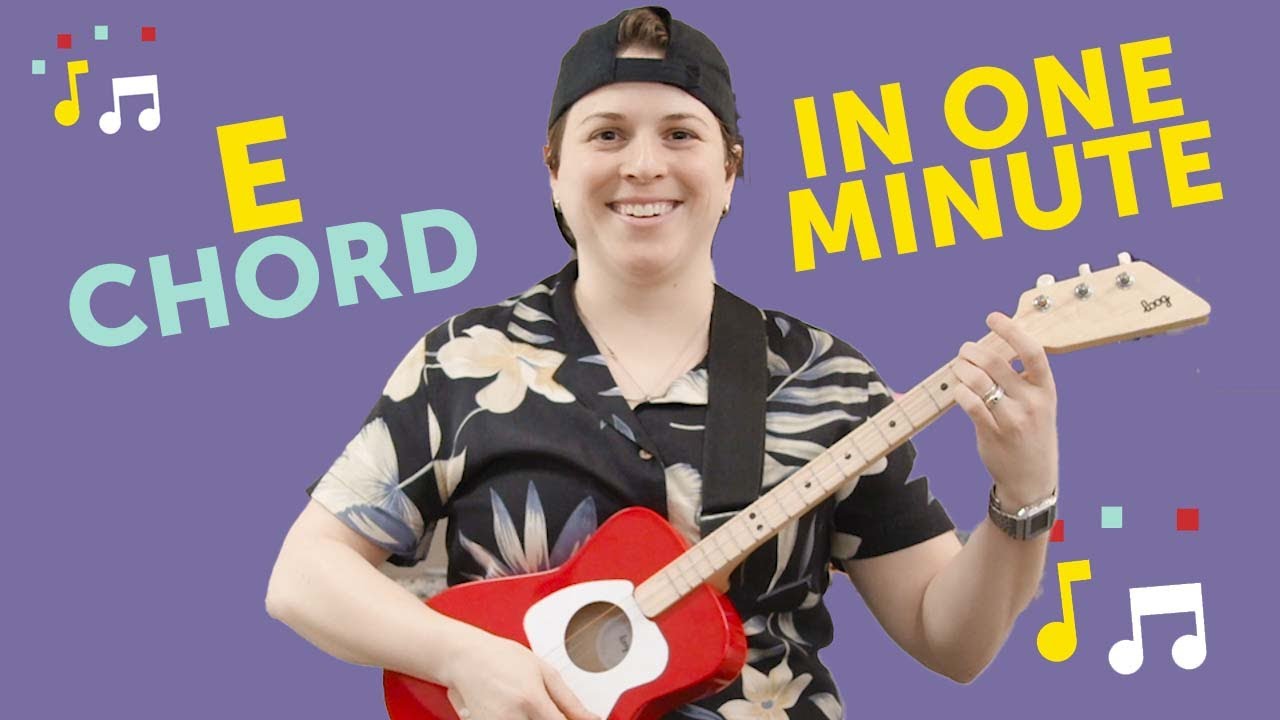 How to play E Chord on a 3-string Guitar  [Loog Guitar School]