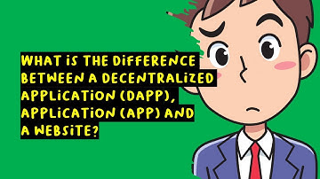 What is the Difference Between a Decentralized Application (Dapp), Application (App) and a Website?