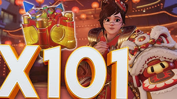 OVERWATCH 101X BRAND NEW LUNAR LOOT BOX OPENING!! (CHINESE NEW YEAR EVENT)