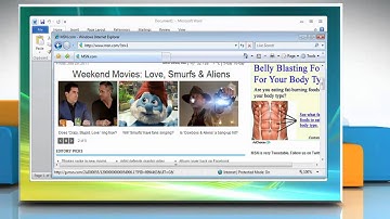 How to insert a picture from a webpage in  Microsoft® Word 2010 on Windows® Vista