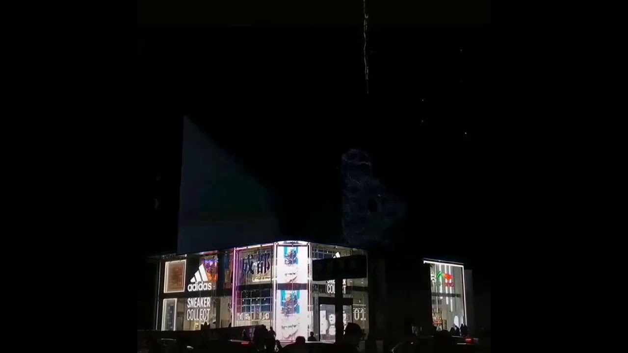 3D advertisement-5G technology Augmented Reality illusion. 'It's an illusion, but it looks real