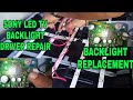 LED TV REPAIR(SONY 40")NO PICTURE | Backlight Driver Repair | Backlight Replacement | Tagalog