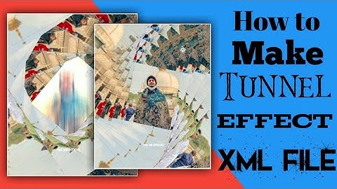 How To Make Tunnel Effect | Alight Motion Tutorial | Alight Motion XML FILE | #Editing
