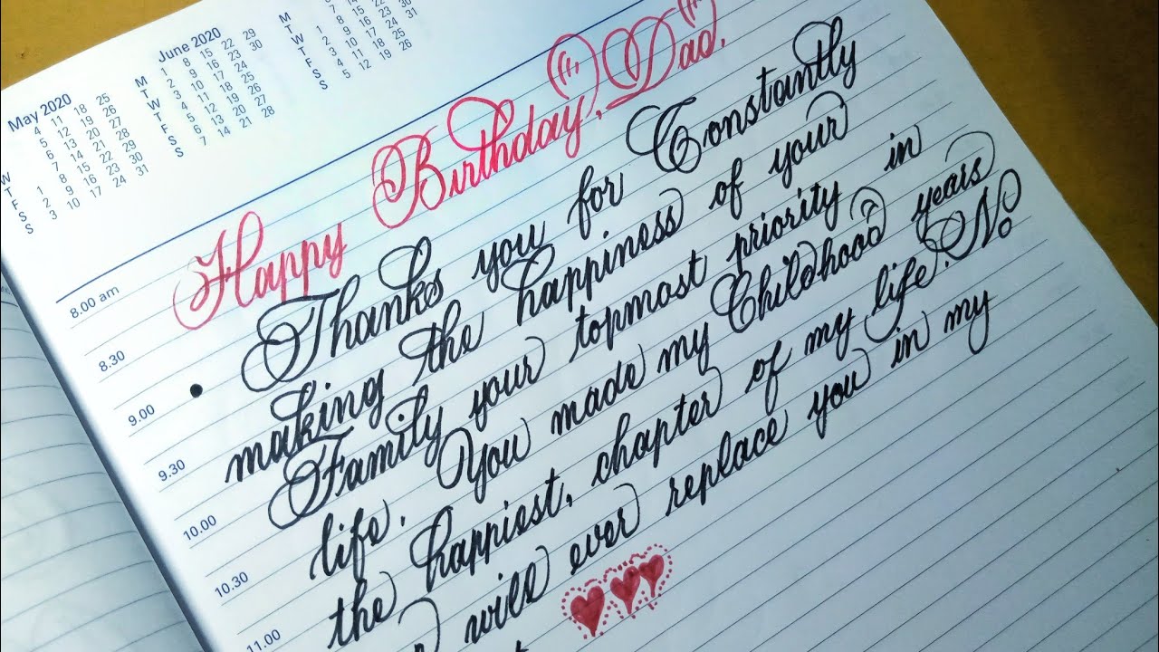 How to Write HAPPY BIRTHDAY FATHER Quotes || Dad Birthday Quotes