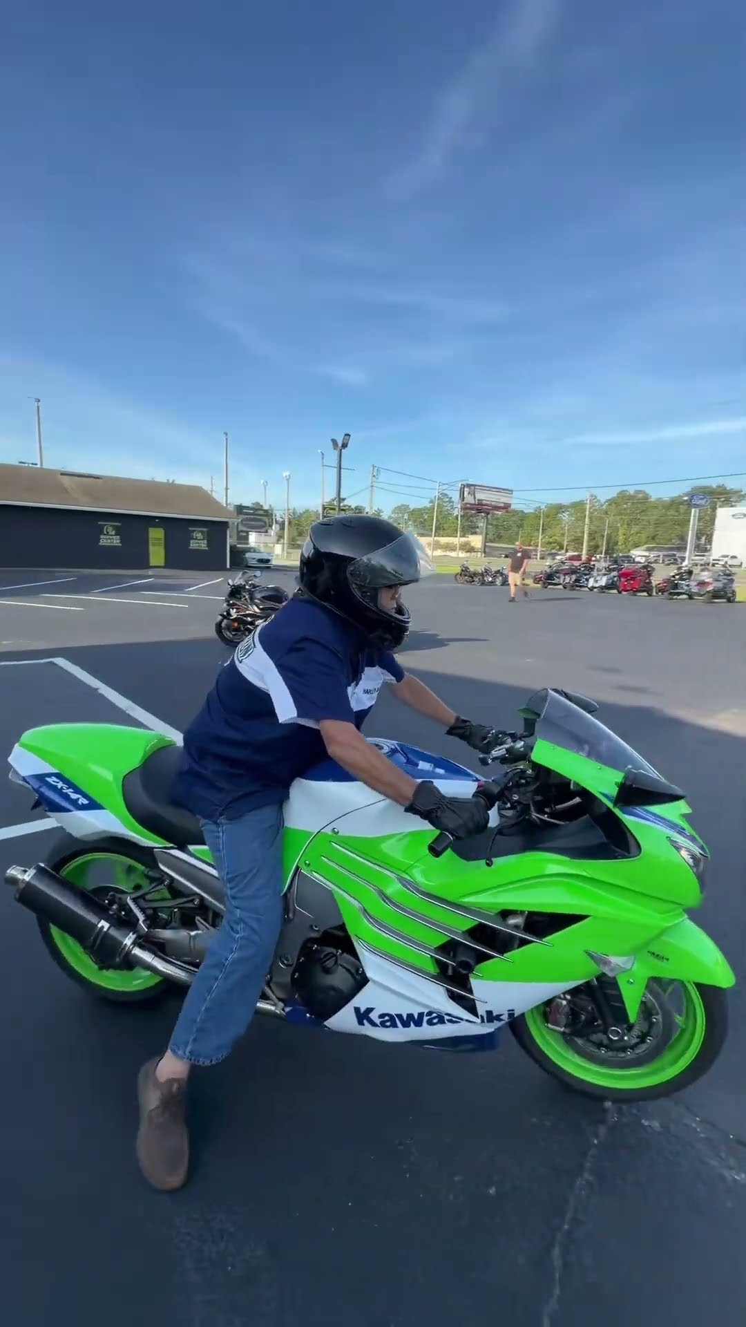 70 YEARS OLD & BUYING A ZX-14 He was so excited he came a day