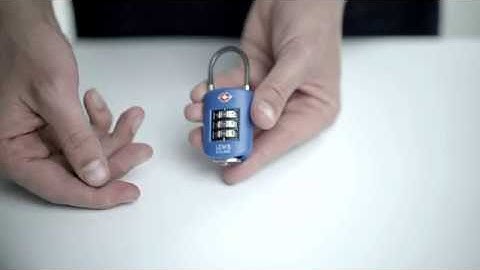 How to Reset Your Lewis N. Clark® Travel Sentry® Large Dial Cable Lock (TSA46)