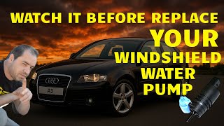 ✅ Audi A3 Windshield Washer Pump Replacement - EASY WAY