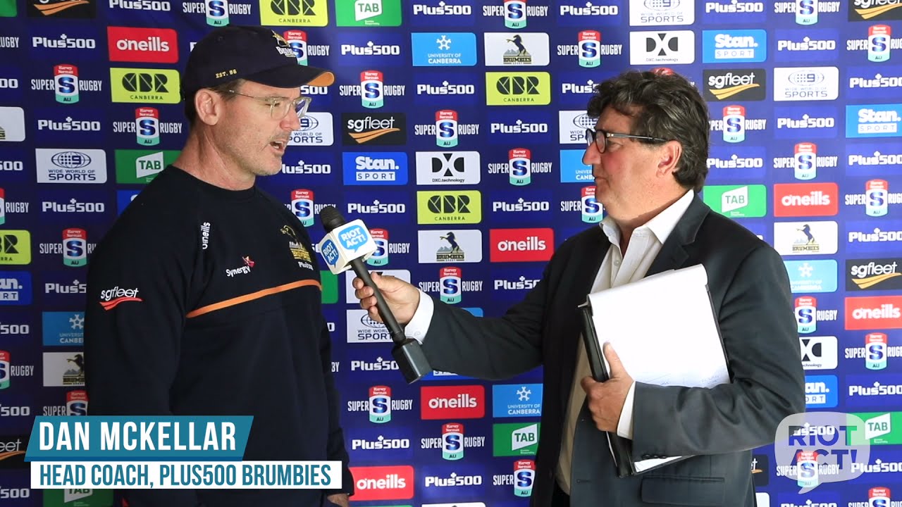 Weekly sports wrap with Tim Gavel at Brumbies HQ