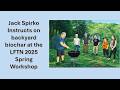 Jack Spirko teaches backyard biochar at the LFTN Spring Workshop 2025