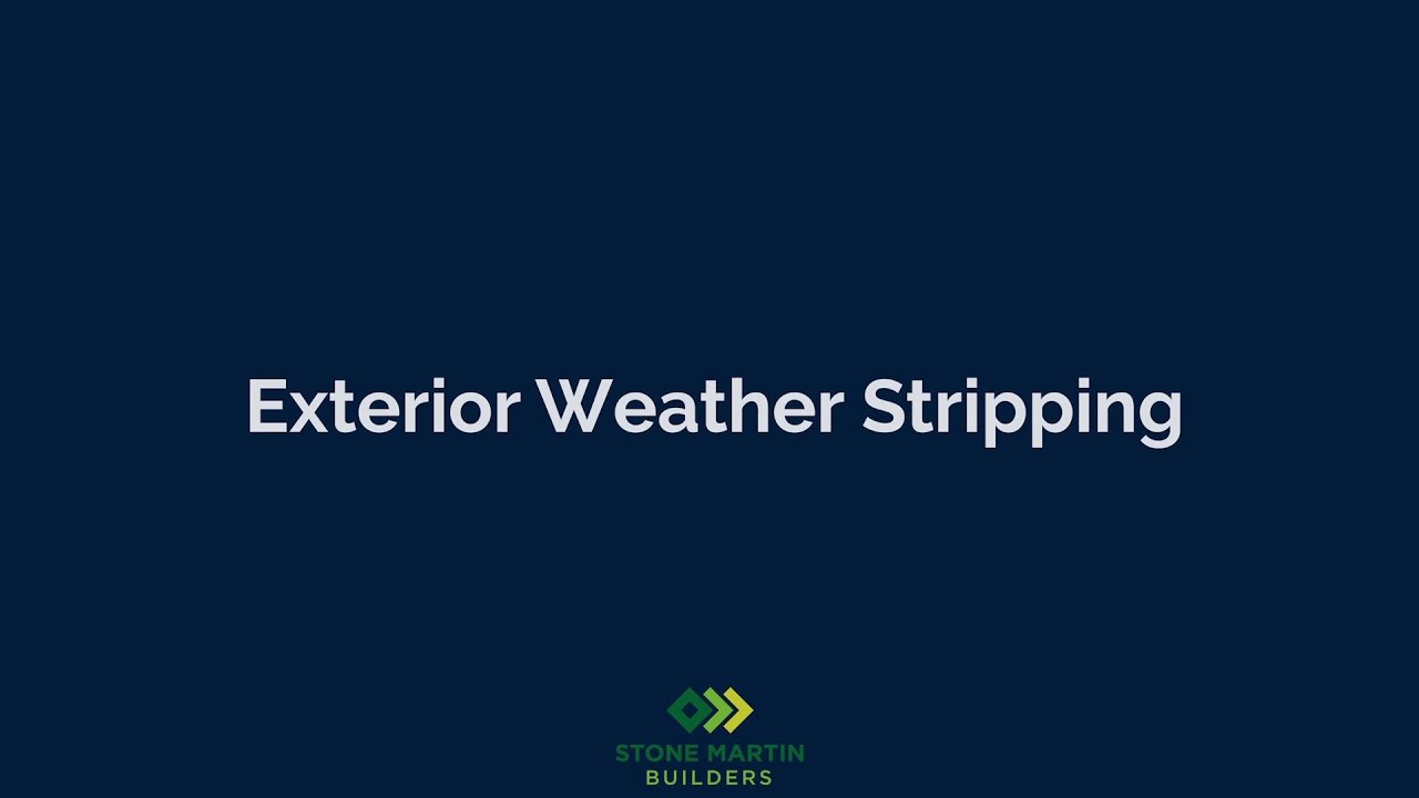 Exterior Weather Stripping - YouTube