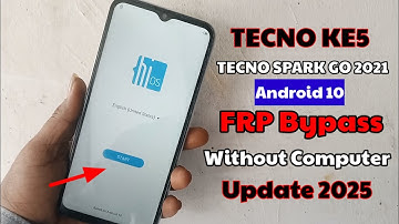 Tecno Spark Go 2021 (ke5) frp bypass 2025 without pc New Trick  android 10