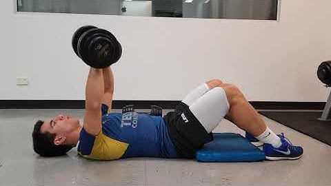 Hooklying DB Floor Press w/Hamstrings