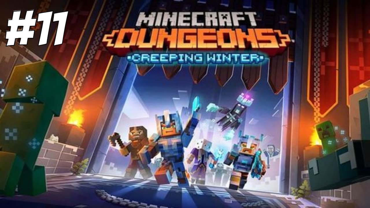 MINECRAFT DUNGEONS NINTENDO SWITCH CREEPING WINTER DLC PART 11