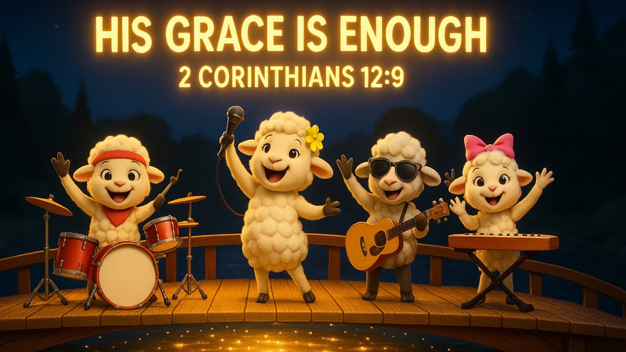 🎤 Kids worship song - His Grace Is Enough 2 Corinthians 12:9 | Lyric ...
