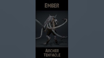 Ember Archer Tentacle 360 #character #rogerkint #3d #animation #gaming #unity #unreal #ember