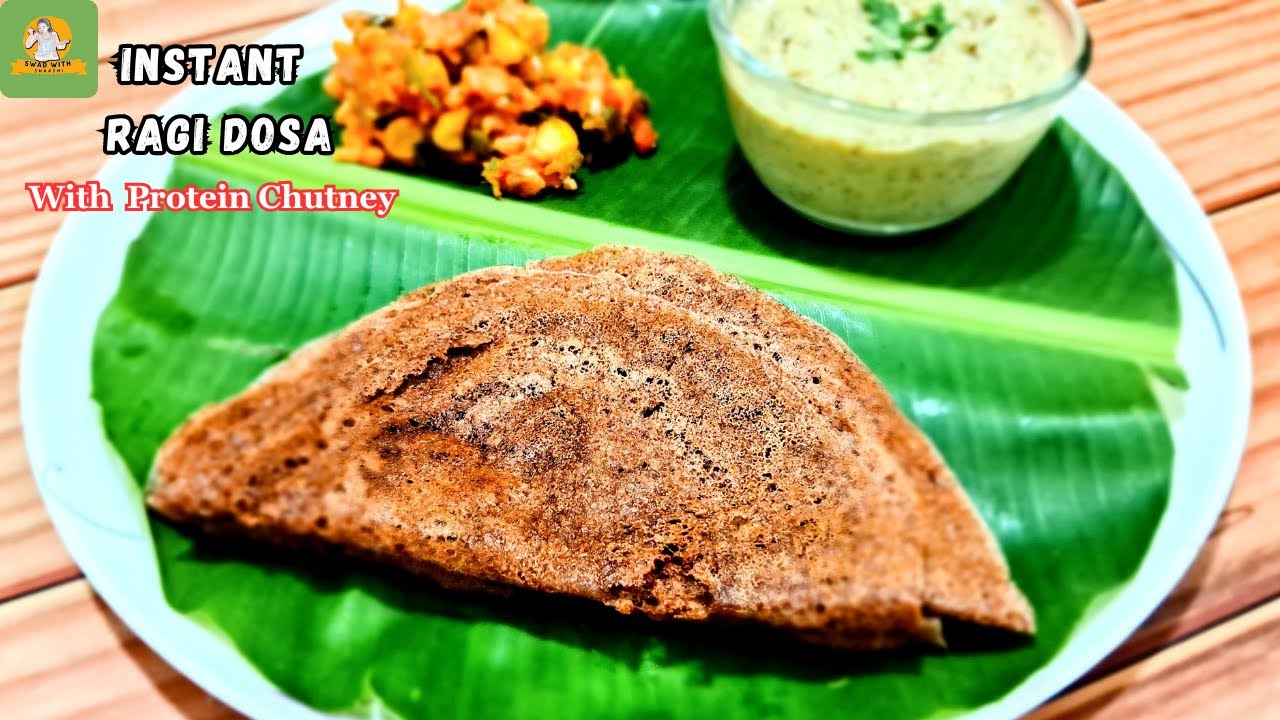 Ragi rava dosa with oats