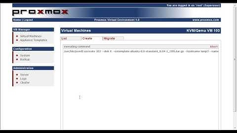 Proxmox - Creating a New VM with OpenVZ