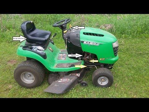 Видео: Как се сменя маслото на John Deere Sabre?