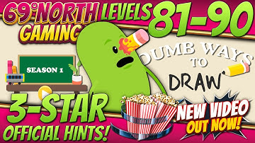Dumb Ways To Draw | Level 81 82 83 84 85 86 87 88 89 90 | Season 1 | 3 Star | Official Hints