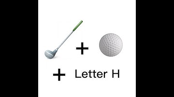 Lettermark Logo Design from Letter H, Golf Ball & Bat