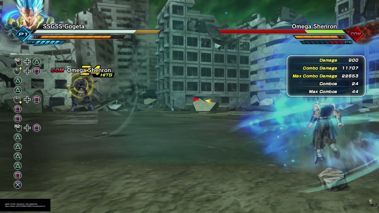 DRAGON BALL XENOVERSE 2  Gogeta Blue tech combo