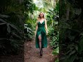 Walking through nature like a runway 🌿💃✨#tights #beauty #aigirl  #fashion #fashionstyle