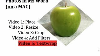 MS Word - 5 - Text wrap a Photo Image