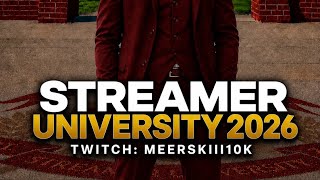 STREAMER UNIVERSITY 2026 APPLICATION SUBMISSION!! 