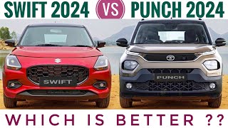 Maruti Swift 2024 vs Punch 2024 New Model  Which is Better? | Tata Punch vs Swift 2024 New Model