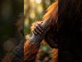 The Orangutan Holds Her Baby for 4 Years — The Longest Bond in Nature #wildlife #nature