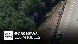 Deadly crash involving freeway worker in Chino