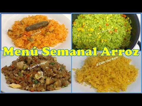 Aumentar De tormenta Perth Blackborough Trucos para hacer arroz de cualquier color, Menu semanal de arroz - YouTube