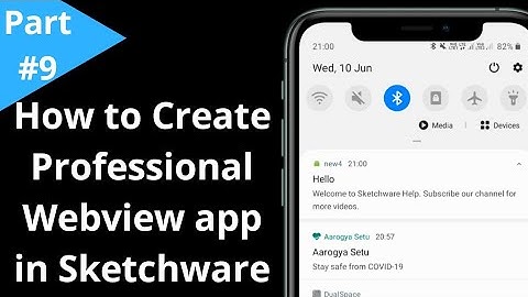 Professional Android App in Sketchware||How to Create Professional Webview app in Sketchware||Part 9
